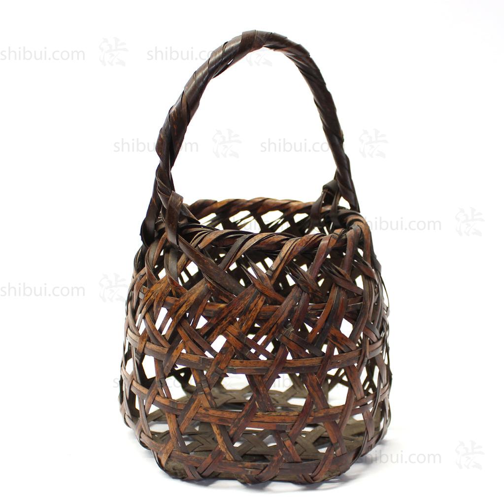 Japanese Bamboo Ikebana Flower Basket
