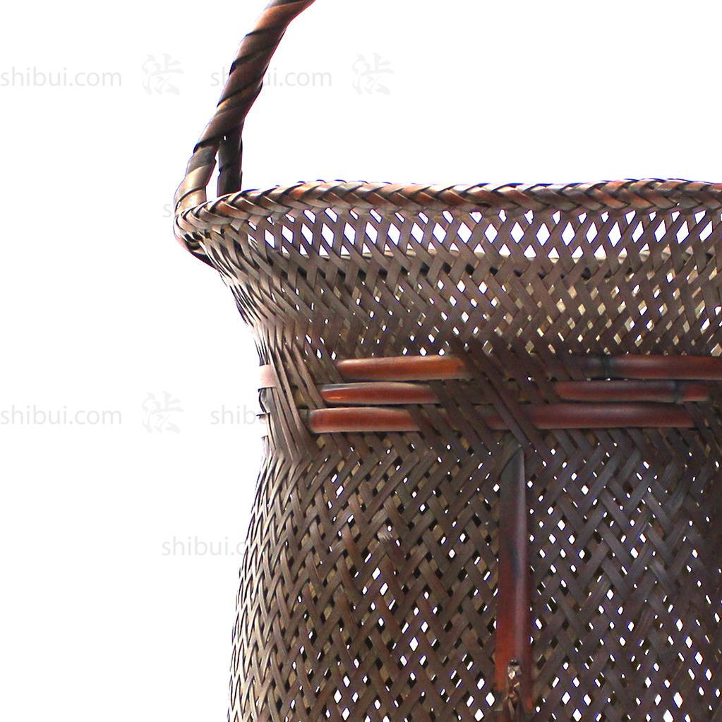 Signed Ikebana Flower basket