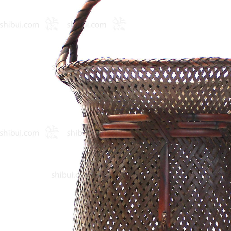 Signed Ikebana Flower basket