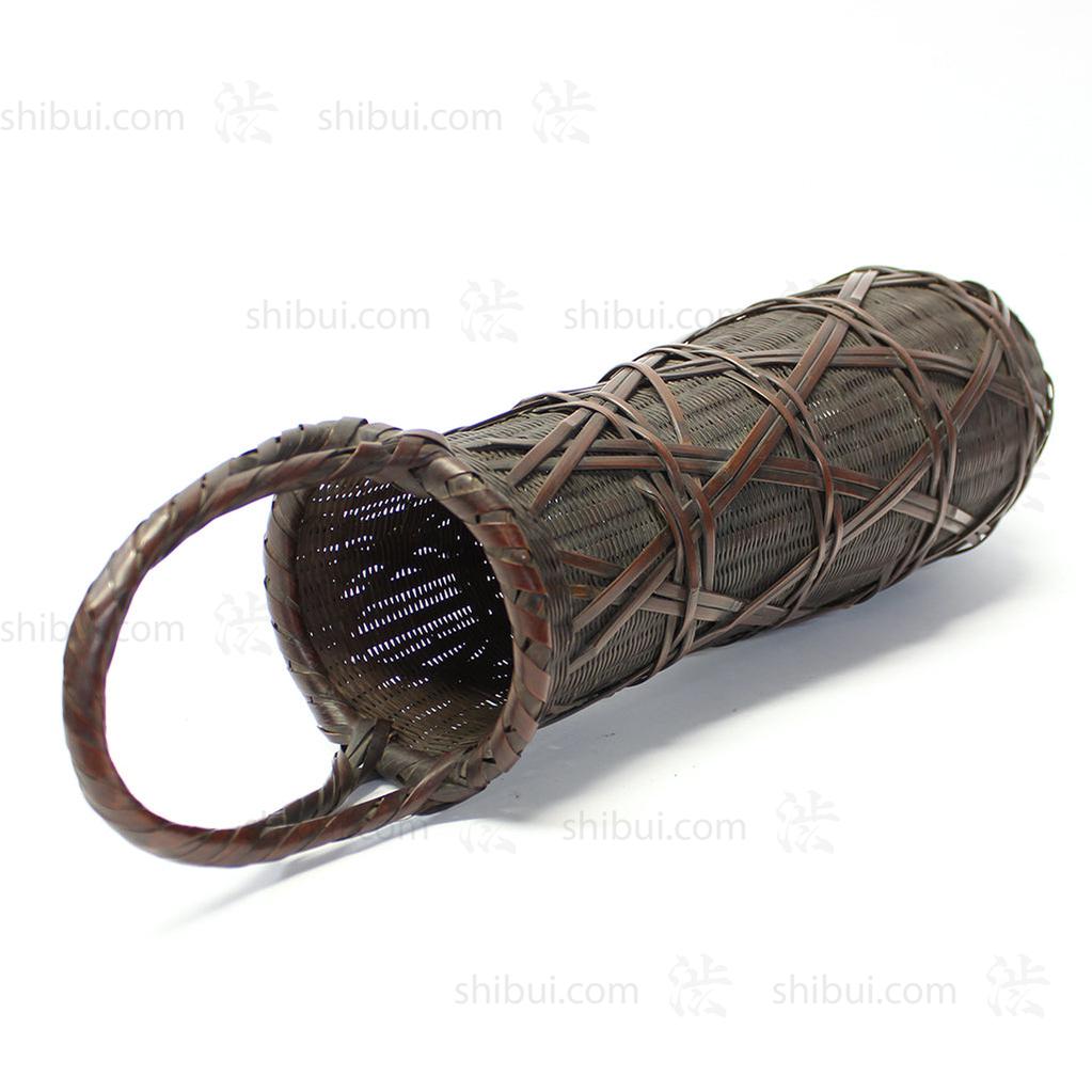 Tall Hanakago Japanese Bamboo Ikebana Flower Basket