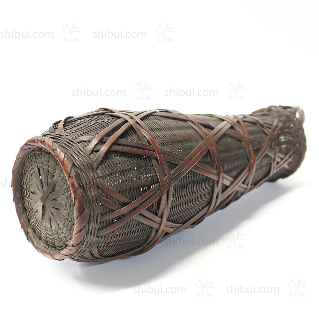 Tall Hanakago Japanese Bamboo Ikebana Flower Basket