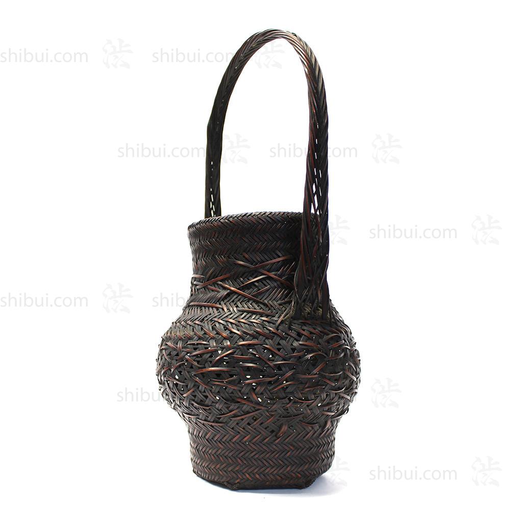 Japanese Bamboo Ikebana Flower Basket