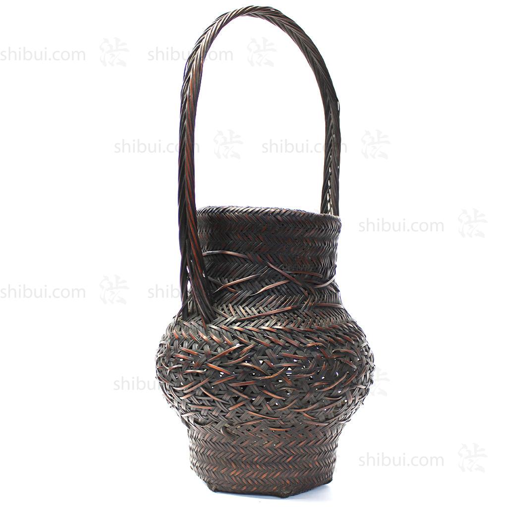 Japanese Bamboo Ikebana Flower Basket