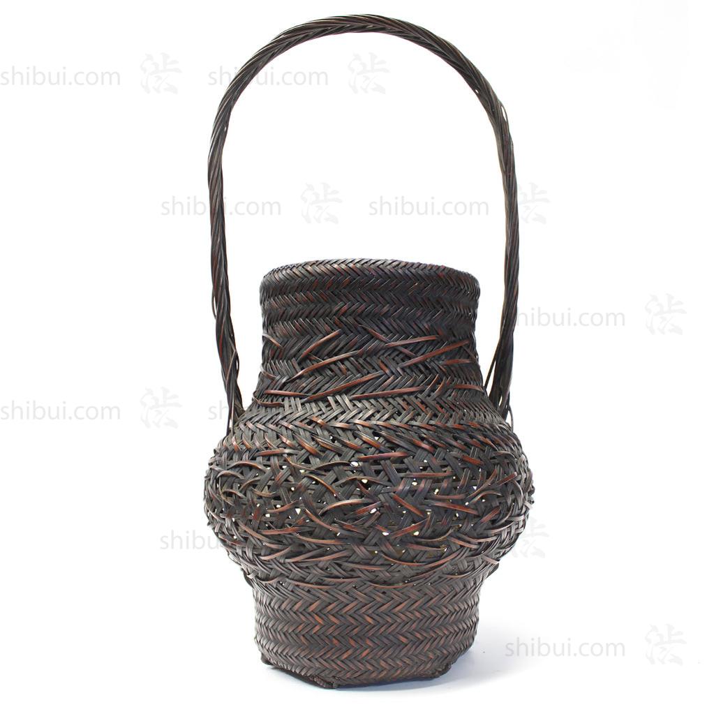 Japanese Bamboo Ikebana Flower Basket