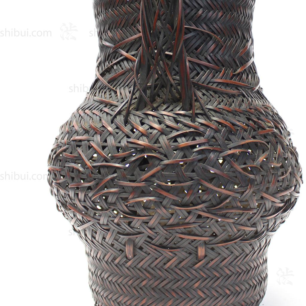 Japanese Bamboo Ikebana Flower Basket