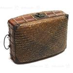 Japanese Antique Bamboo Woven Bento Basket