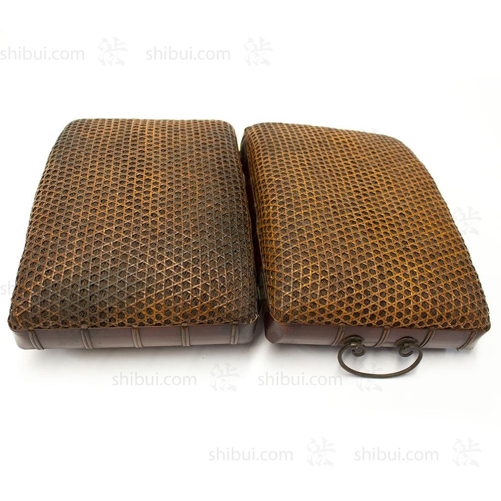 Japanese Antique Bamboo Woven Bento Basket