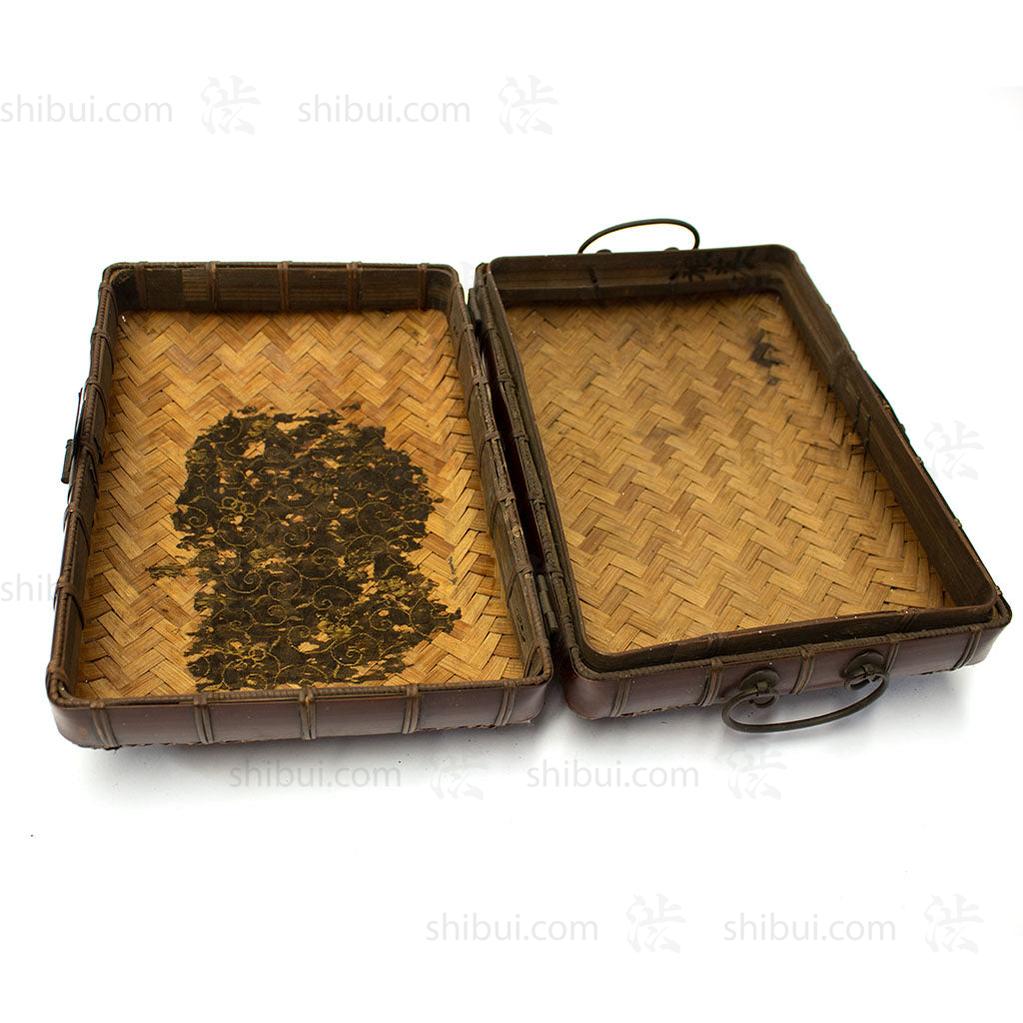 Japanese Antique Bamboo Woven Bento Basket