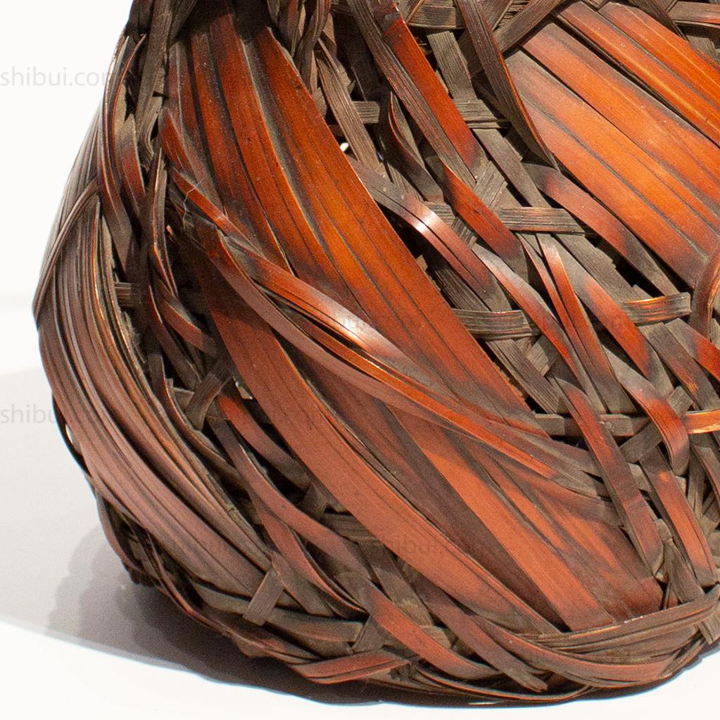 Bamboo Basket with Rope Style Handle