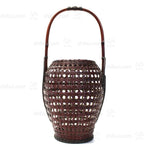 Finely Woven Karamono Style Japanese Flower Basket.