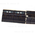 blue samples of fabric in a book