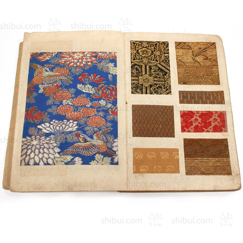 Kire Kagami - Japanese Antique Brocade Sample Book