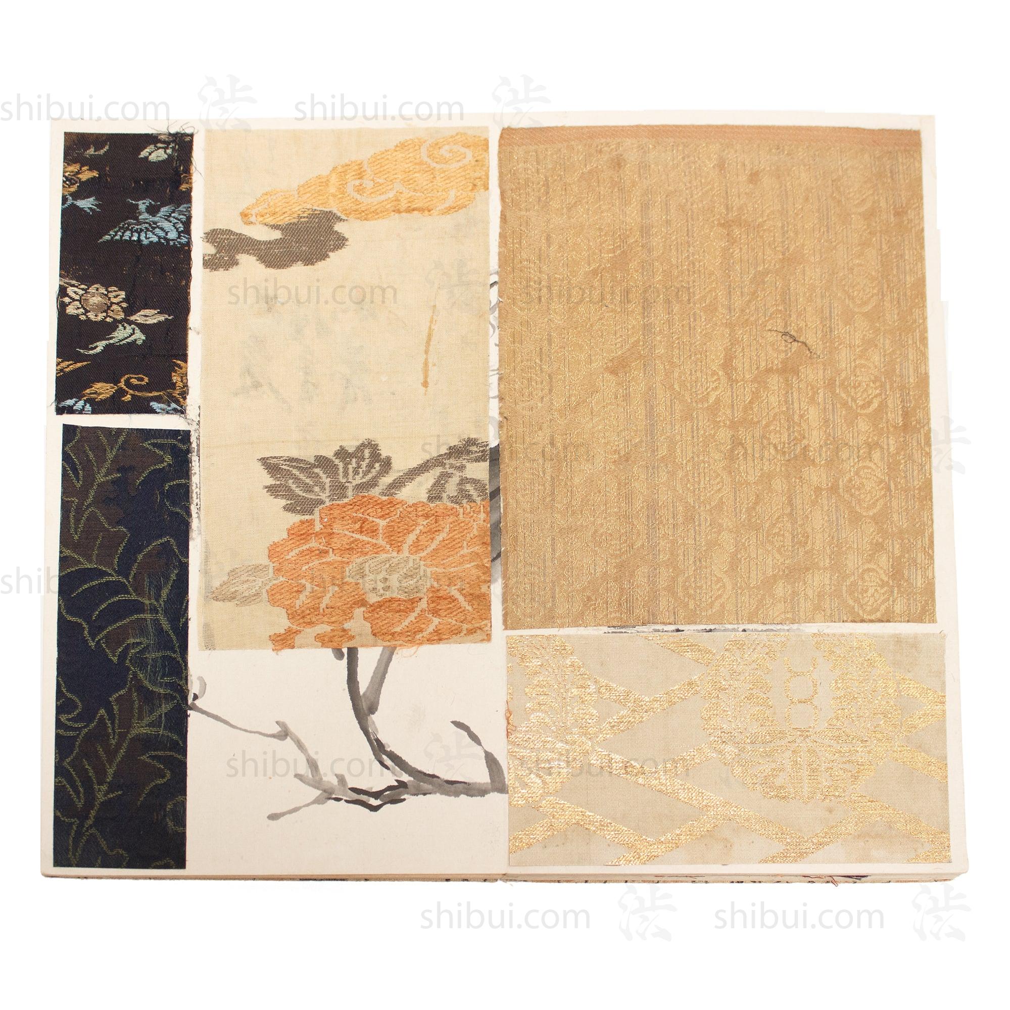 Kire Kagami - Japanese Antique Brocade Sample Book