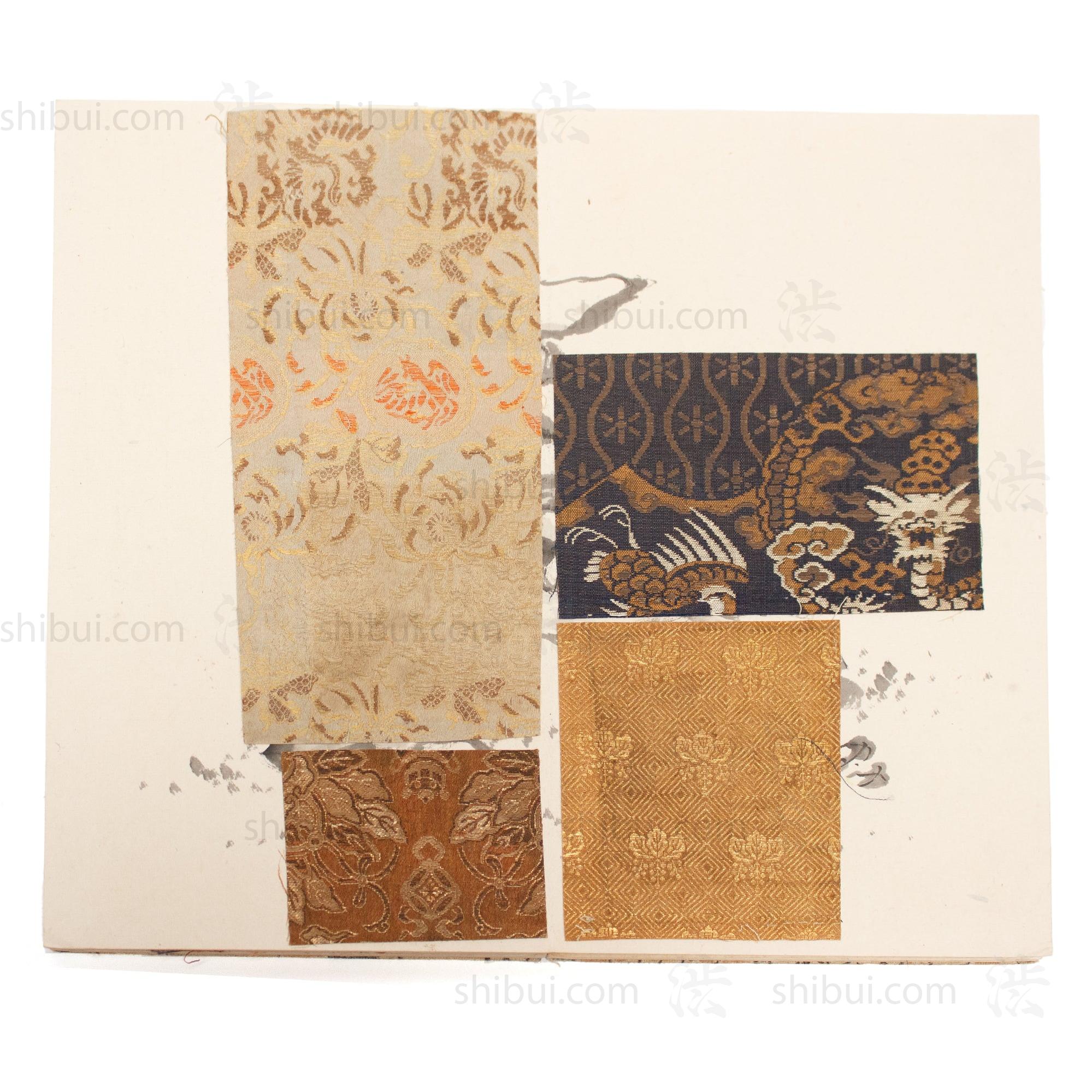 Kire Kagami - Japanese Antique Brocade Sample Book