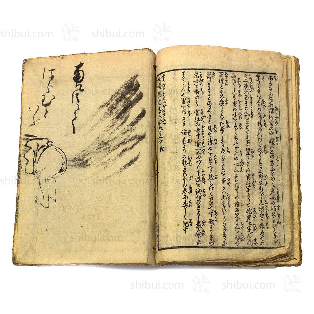 Wood Block Printed 19th Century Shunga Book