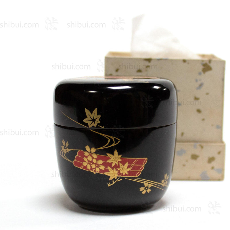 Black Lacquered Natsume Tea Ceremony Japanese Art
