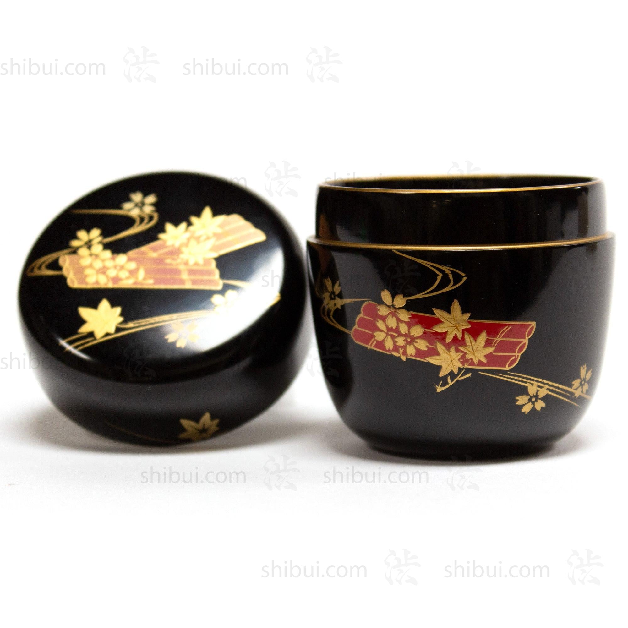 Black Lacquered Natsume Tea Ceremony Japanese Art