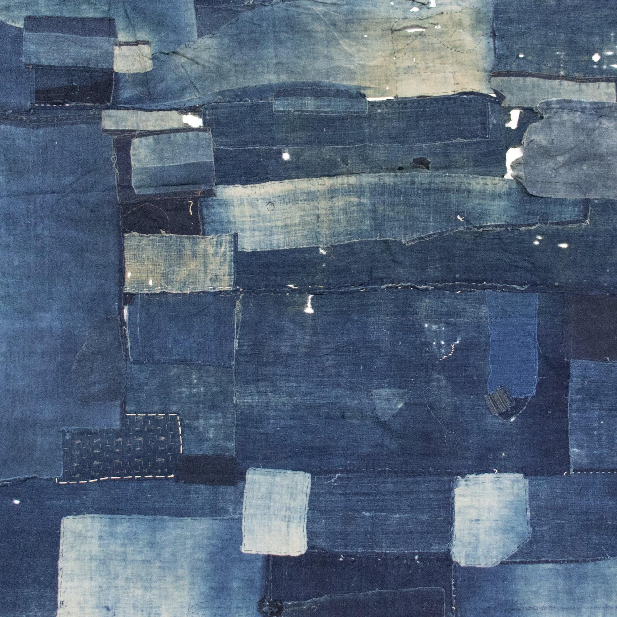 Boro Blanket Japanese Antique Patchwork Indigo Cloth