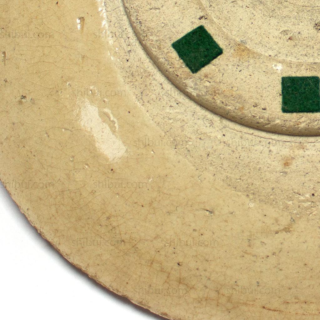 Horse Eye Motif Plate Japanese Antique Ceramic