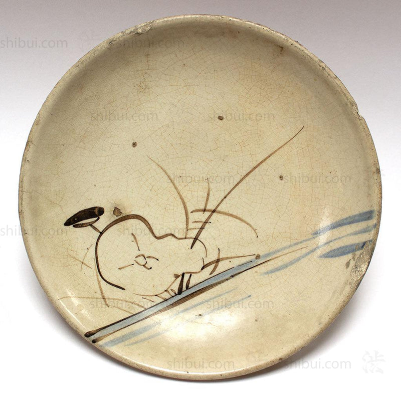 Seto Plate with Lotus