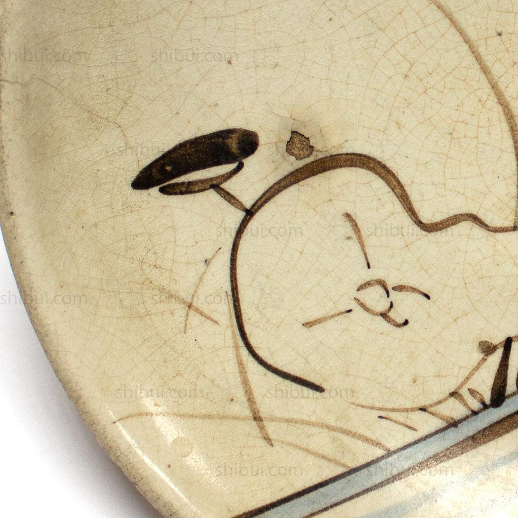 Seto Plate with Lotus