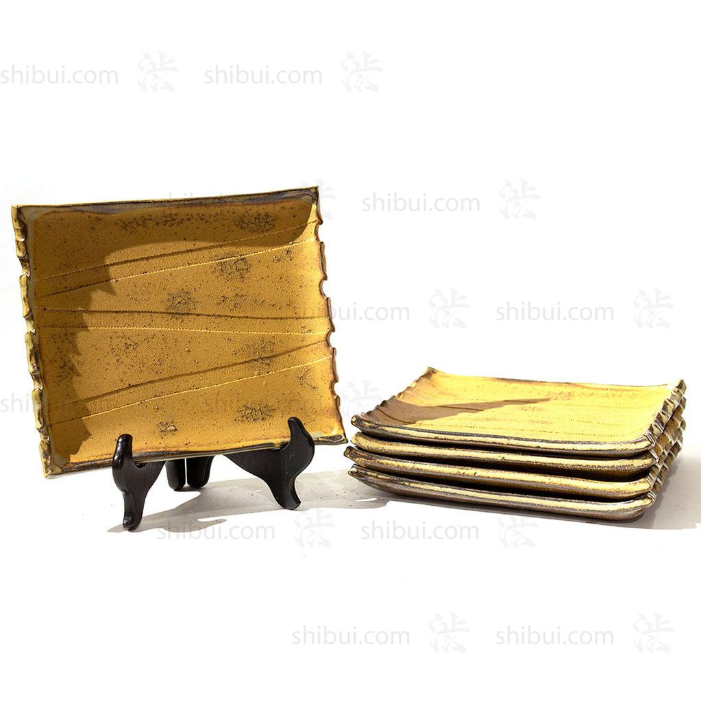 Slab Plate Set of 5 with Box