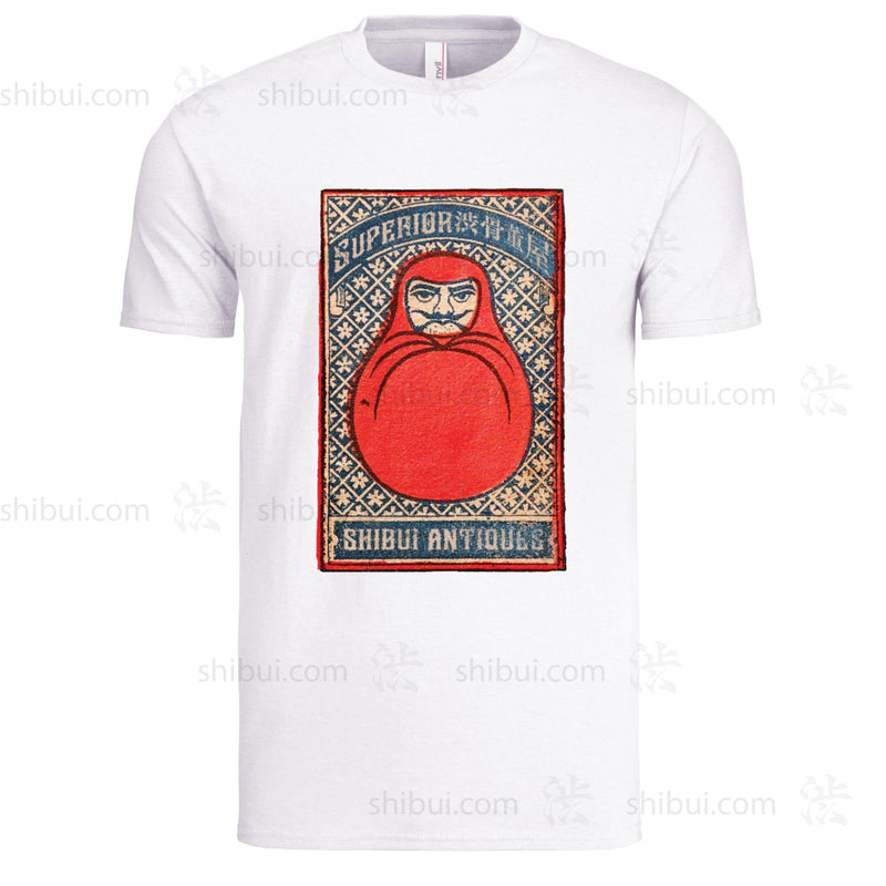 White "Daruma" Matchbox Cover T-Shirt