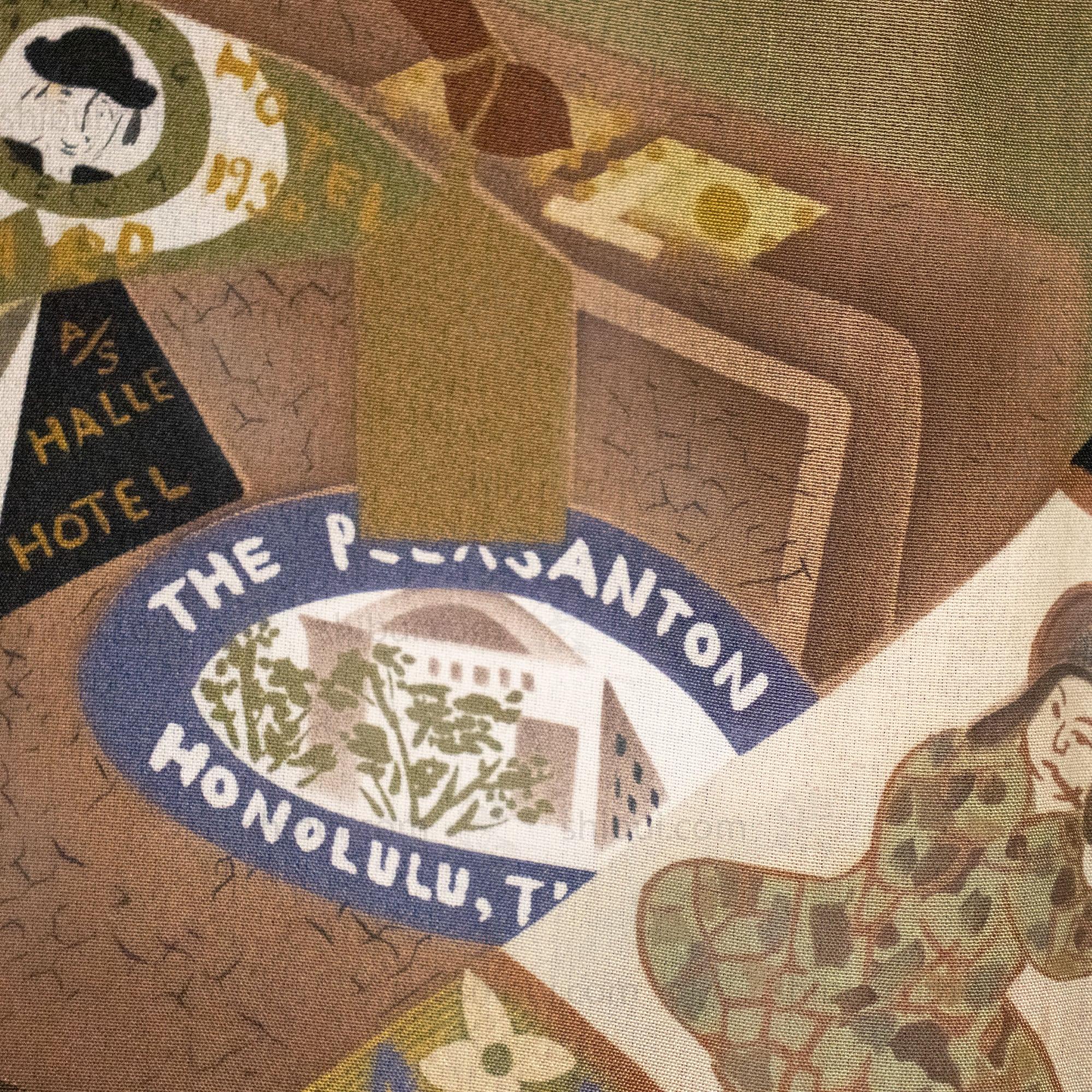 Art Deco -  Early 20th Century Mens Haori With Travel Motif