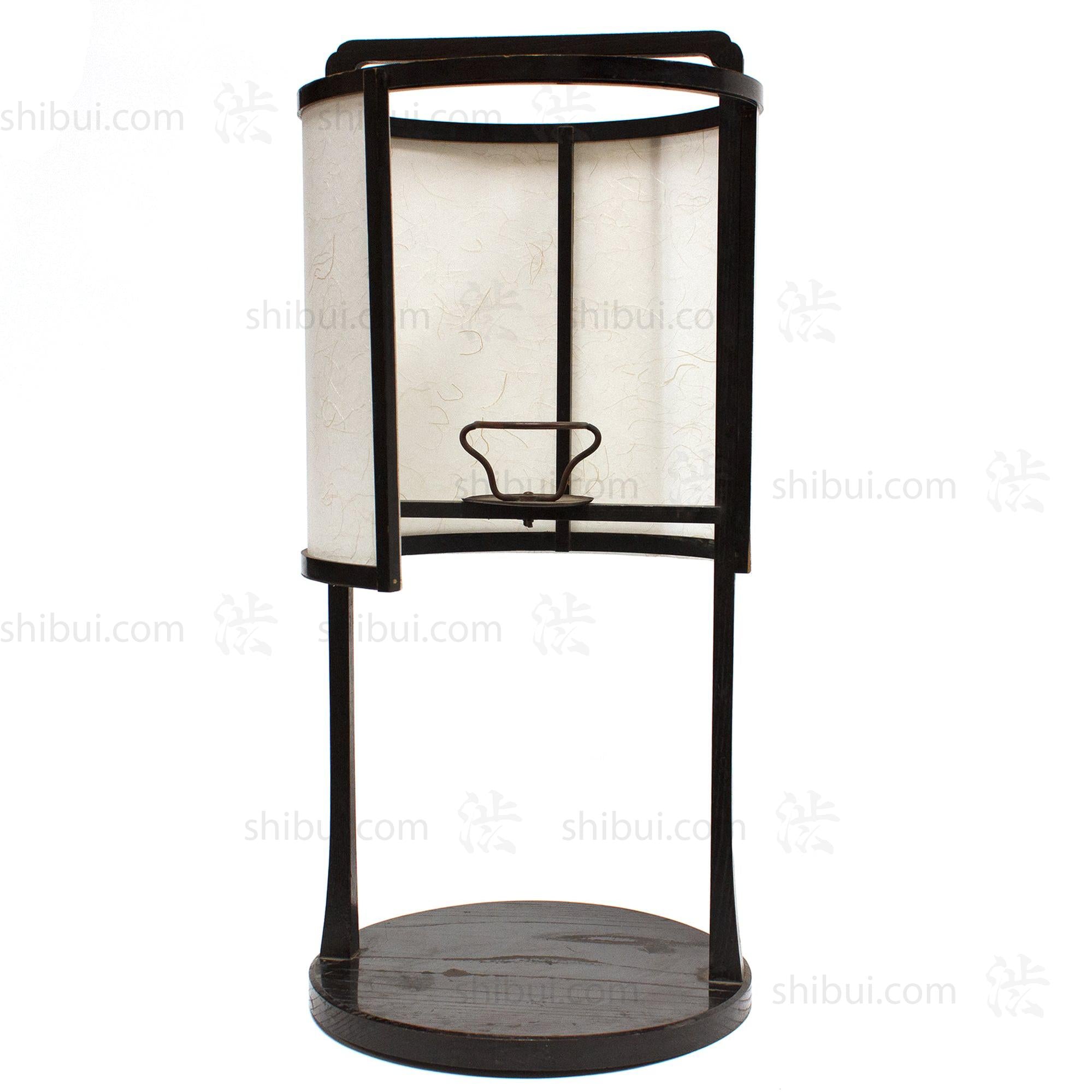 Maru Andon Japanese Antique Floor Lamp