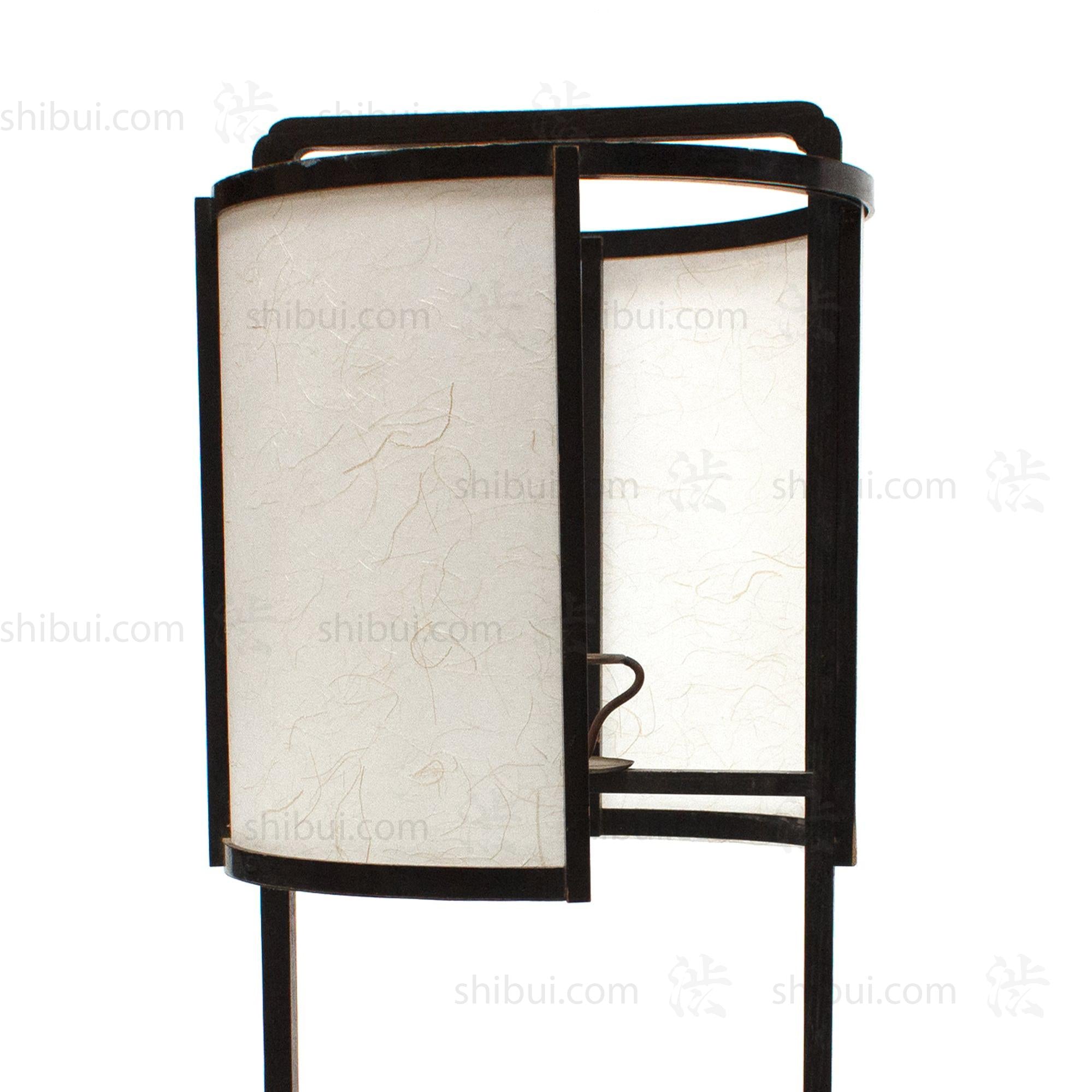Maru Andon Japanese Antique Floor Lamp