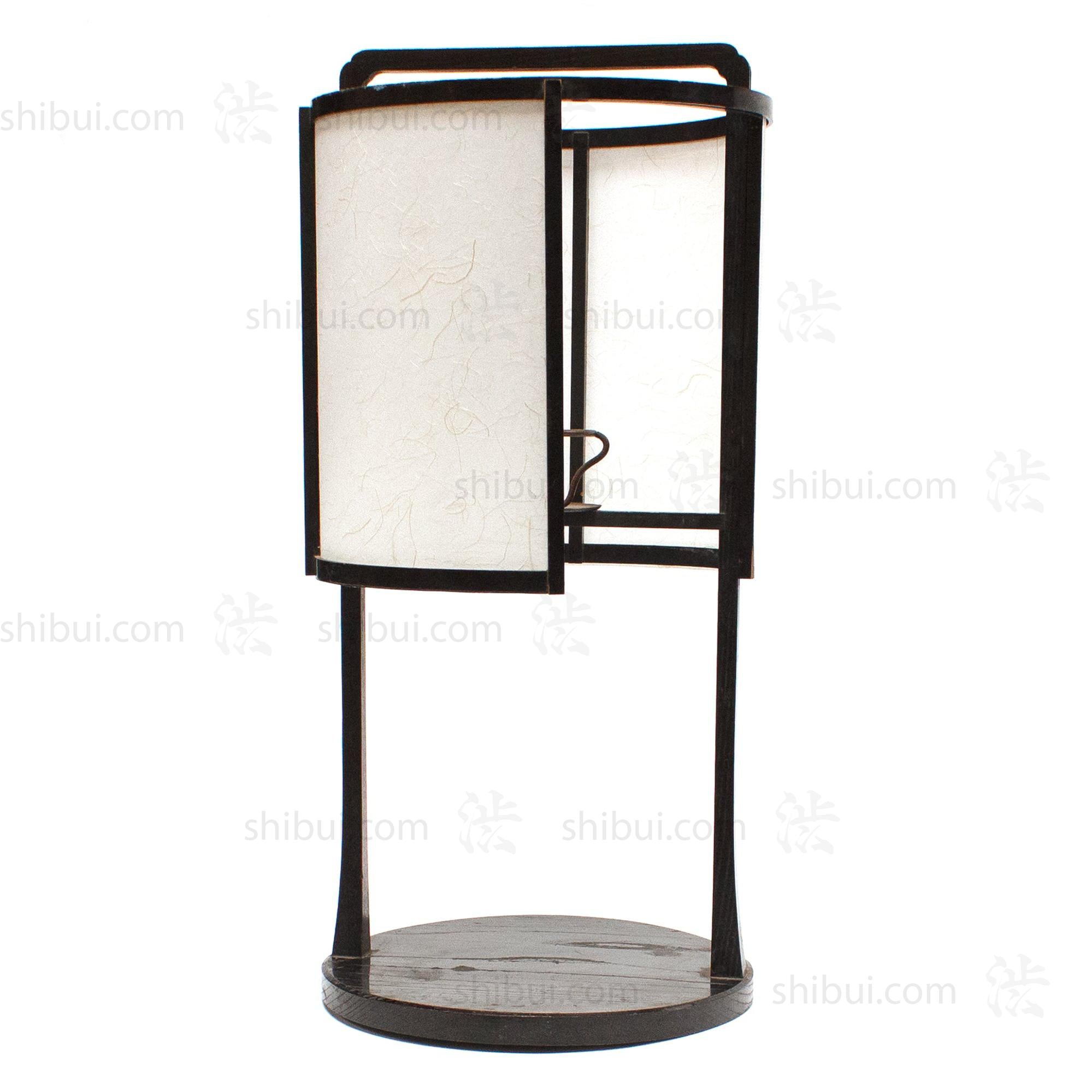 Maru Andon Japanese Antique Floor Lamp