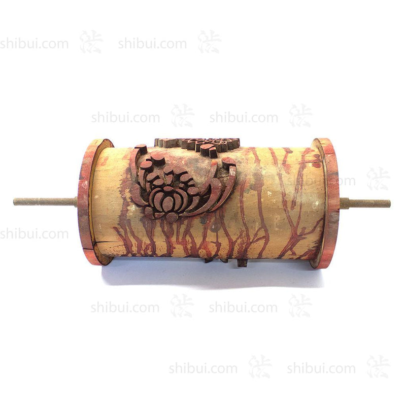 Print Roller with Checkers and Flowers