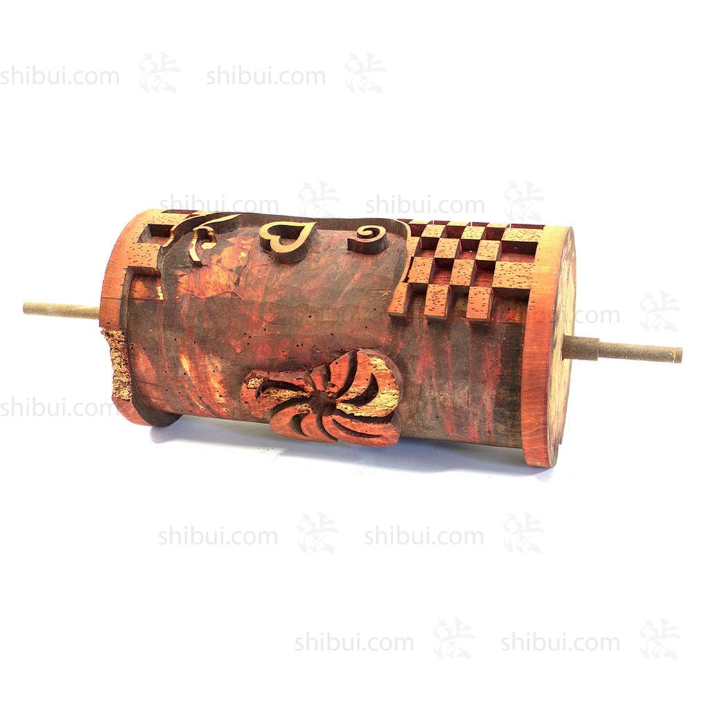 Print Roller with Big Flowers