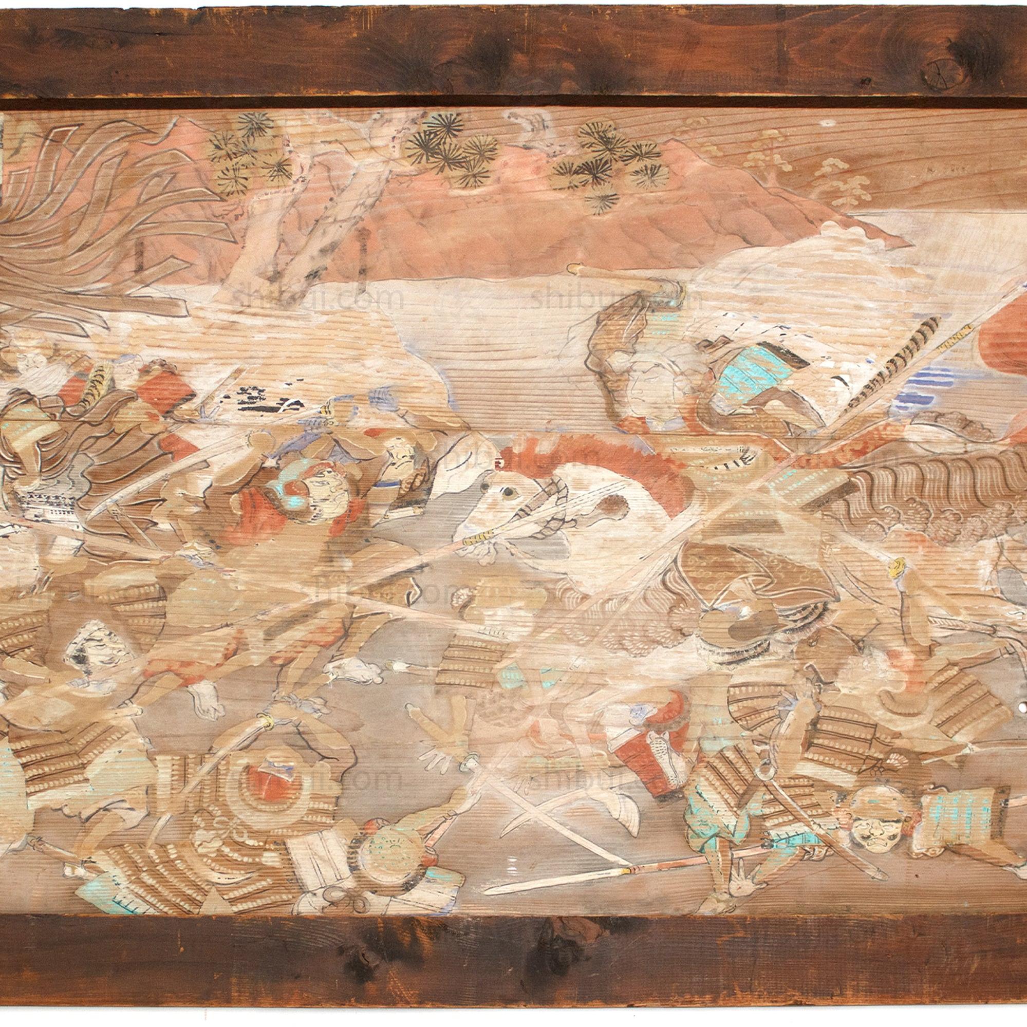 Ema of a Samurai in Battle