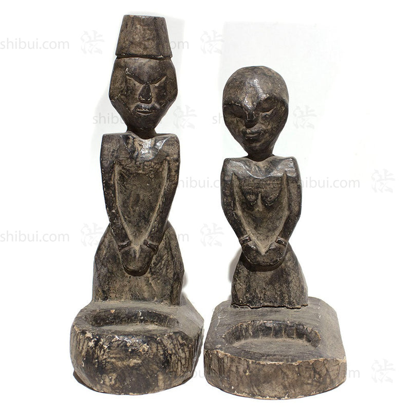 Pair of Wood Carvings