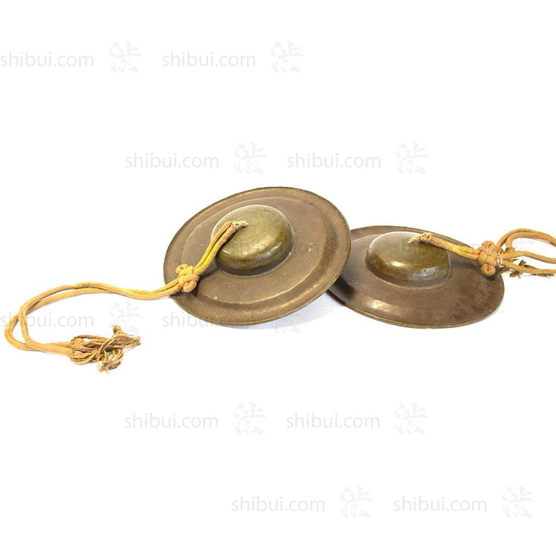 Pair of Japanese Bronze Buddhist Cymbals