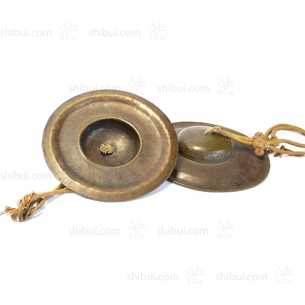 Pair of Japanese Bronze Buddhist Cymbals