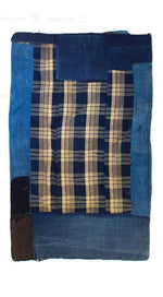 futon cover with multi colored patchwork