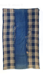 underside of plaid futon cover