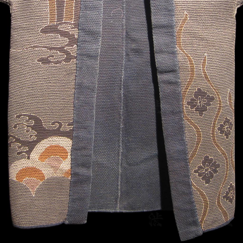 Hanten with Lucky Symbols  Japanese Antique Kimono