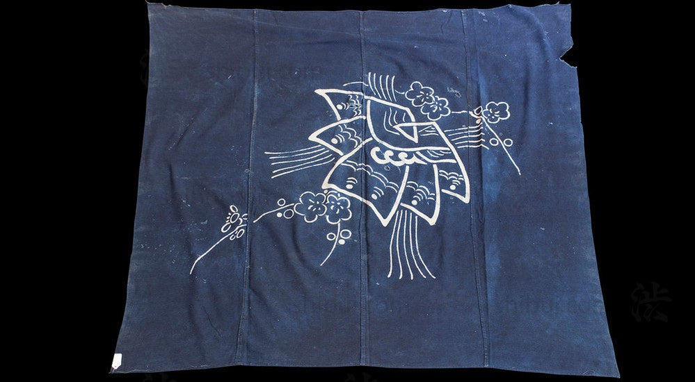Tsutsugaki Furoshiki with Floral Motif