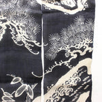 Tsutsugaki Hemp Indigo Dyed Noren with Pine Motif