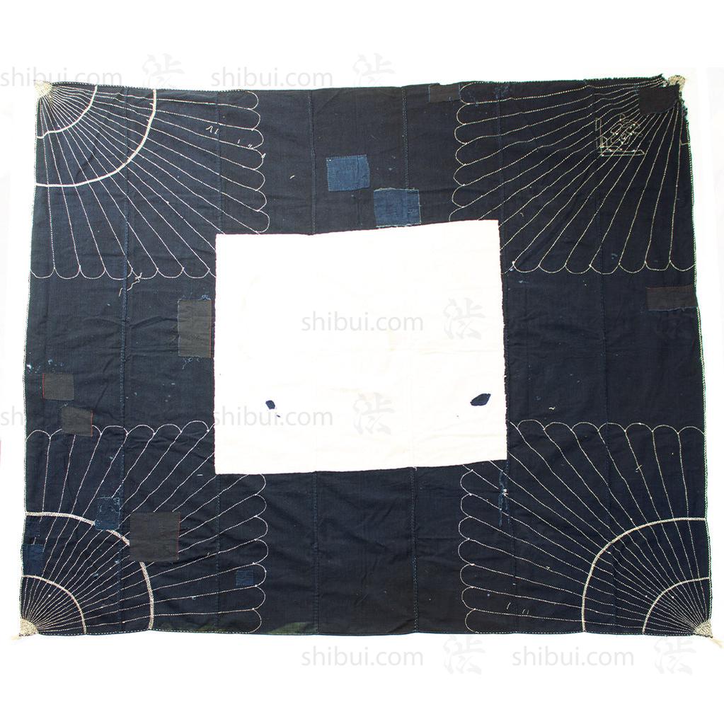 Very Large Indigo Sashiko Furoshiki