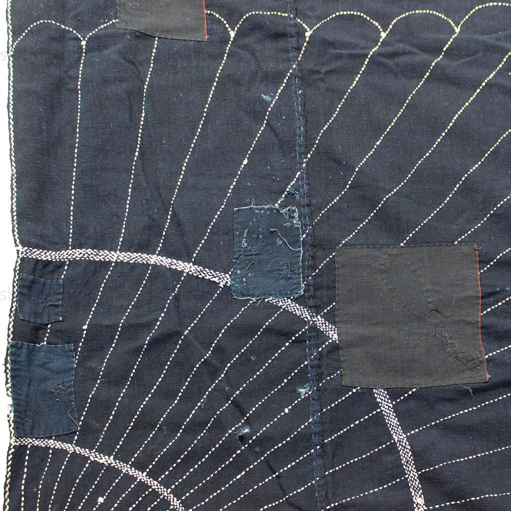 Very Large Indigo Sashiko Furoshiki
