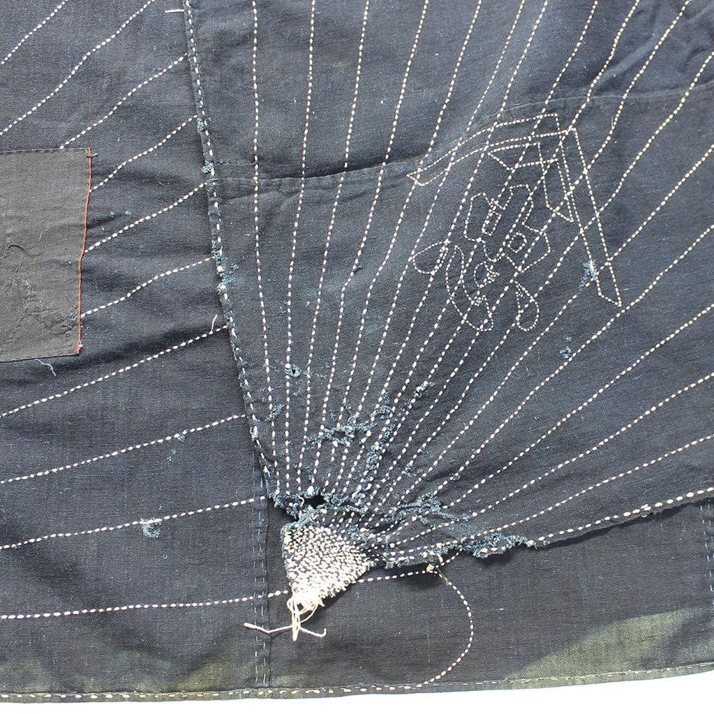 Very Large Indigo Sashiko Furoshiki