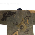 Hanten with Roof Tiles Japanese Antique Kimono Coat