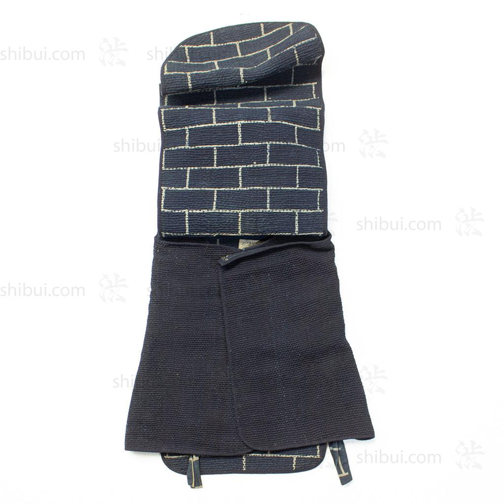 Sashiko Fireman's Hat with Brick Motif