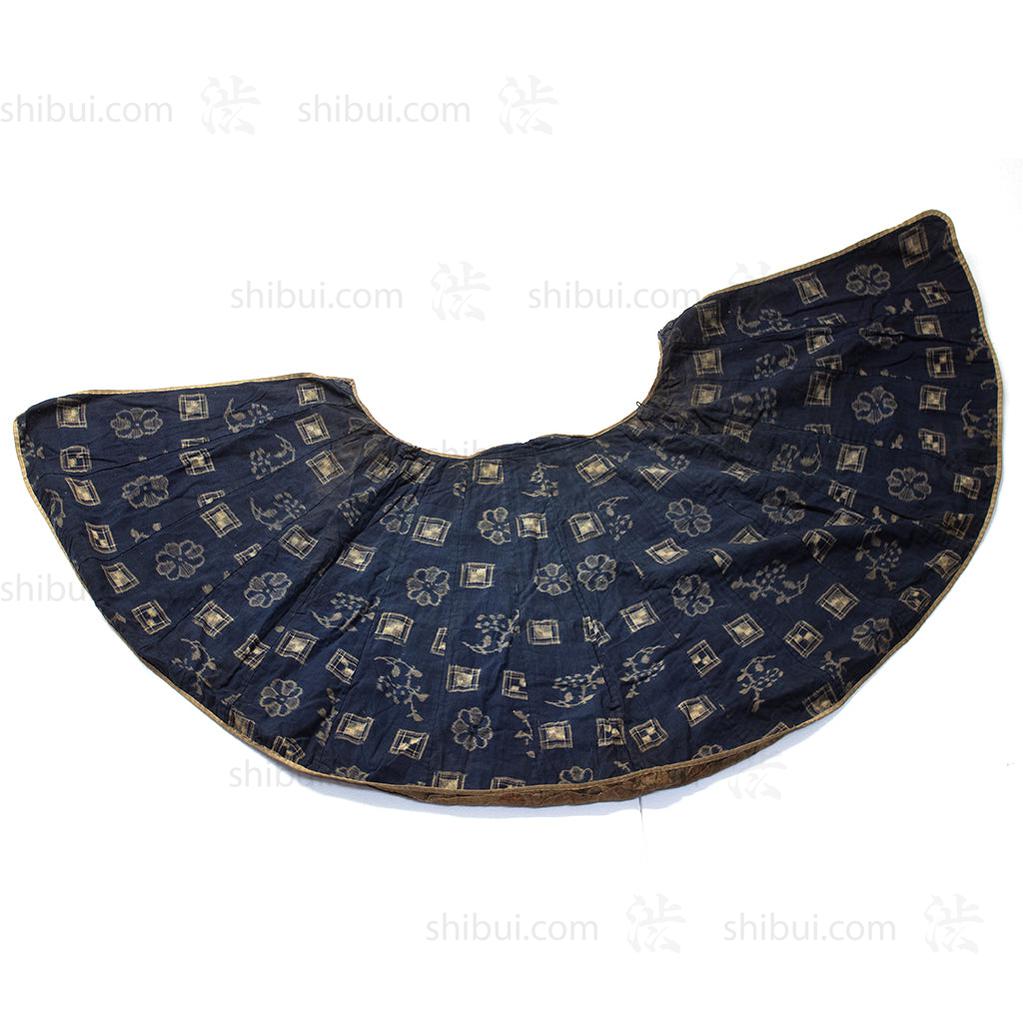 Indigo Kasuri Cape with Katazome Shibori Interior