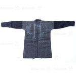 Japanese Indigo Coat with Katazome Brick Motif