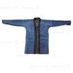 Japanese Indigo Coat with Katazome Brick Motif